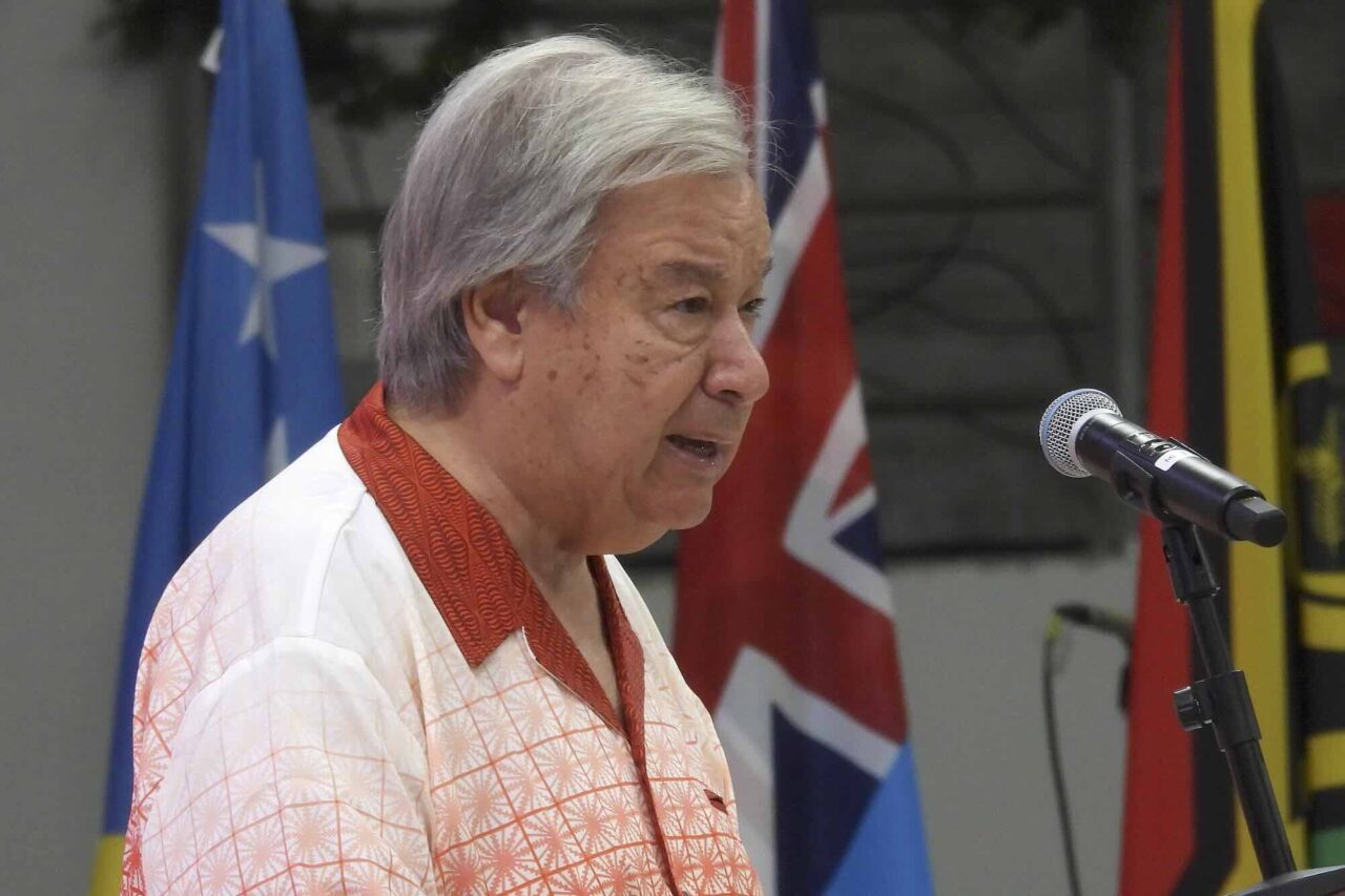 Guterres cries SOS on rising seas
